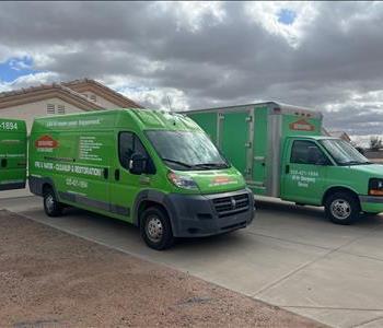 SERVPRO on site