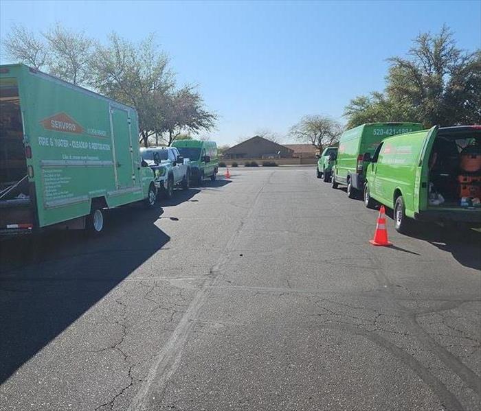 SERVPRO vehicles