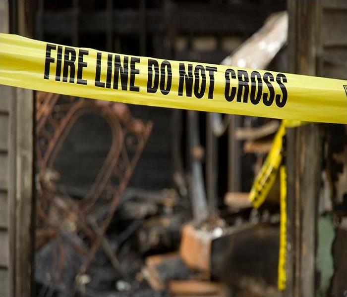fire damaged home