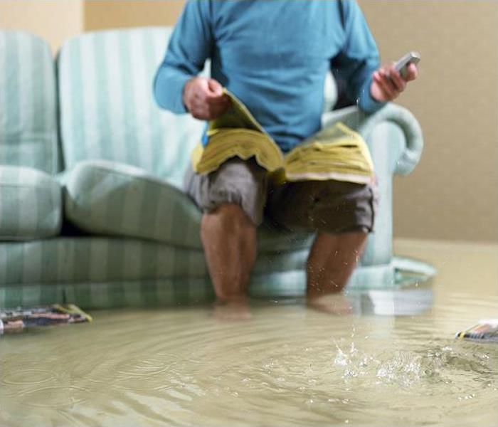 flood damaged home